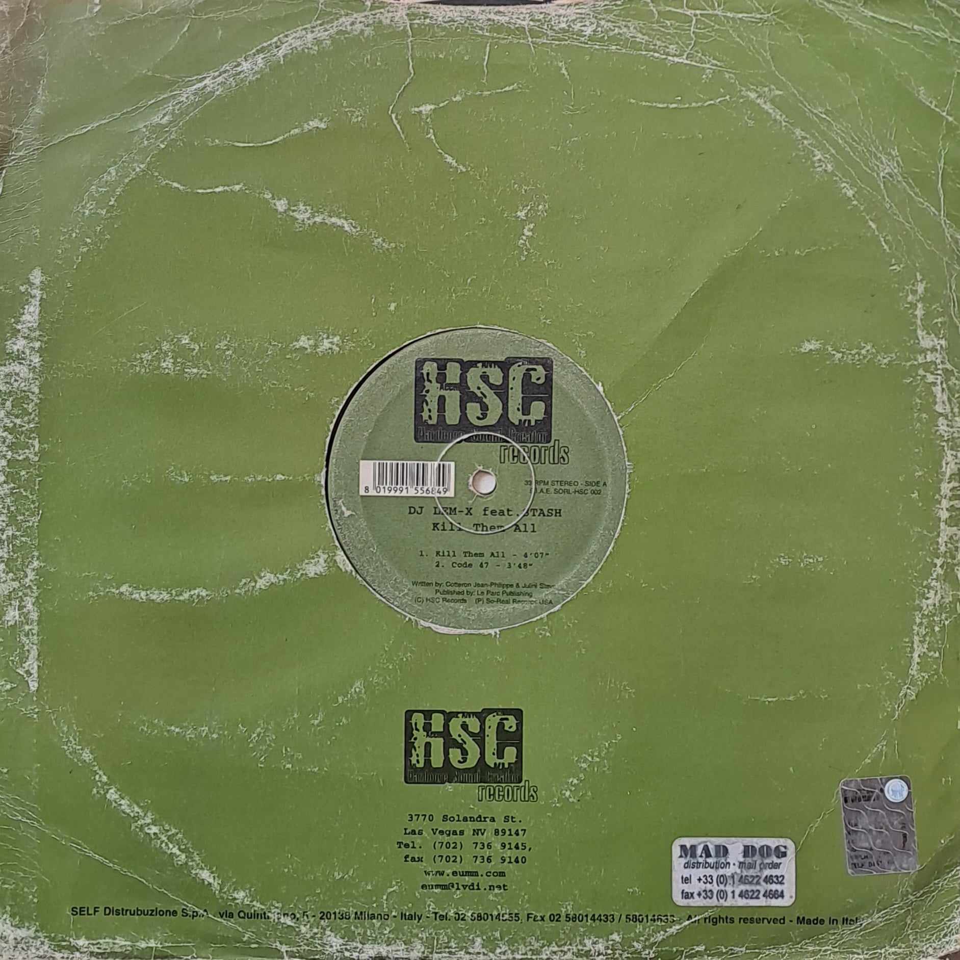 HSC Records 002 - vinyle gabber